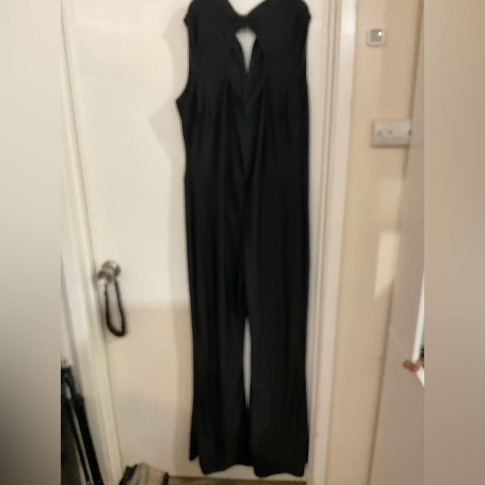 Fashion Nova Black Wide-Leg Jumpsuit
